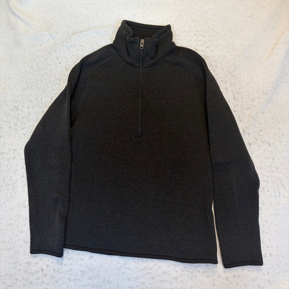 Patagonia Better Sweater 1/4 Zip Pullover Mens XS Black Fleece